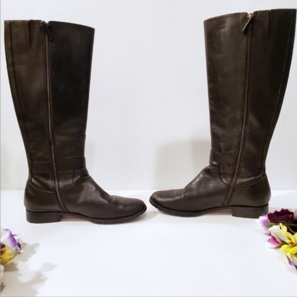 Cole Haan Shoes - Cole Haan Women's Riding Boot Knee High Brown Leather Comfy